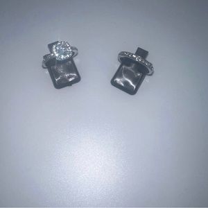 **NEW** 2PC Sterling Silver Women’s Wedding and engagement ring 💍 set